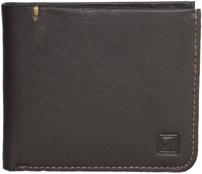 Style 98 Men Brown Genuine Leather Wallet(6 Card Slots)