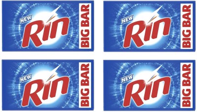 Rin Bar ( Pack Of 4 )250 Gm Soap Detergent Bar(250 g, Pack of 4)