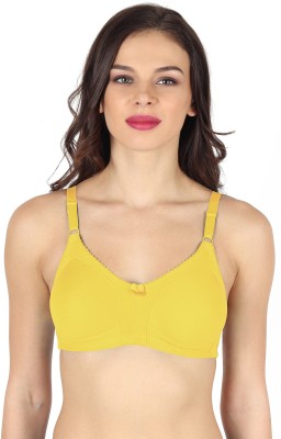 Oodles Jazzy Mould Women Full Coverage Non Padded Bra(Yellow)