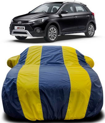 MoTRoX Car Cover For Hyundai i20 Active (With Mirror Pockets)(Blue, Yellow)