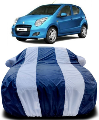 Yuniek Car Cover For Maruti Suzuki A-Star (With Mirror Pockets)(Blue, White)