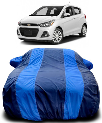 APNEK Car Cover For Chevrolet Spark (With Mirror Pockets)(Blue, Blue)