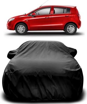 NUMBOR ONE Car Cover For Chevrolet Sail U-VA (With Mirror Pockets)(Black)