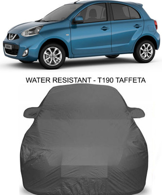 APNEK Car Cover For Nissan Micra (With Mirror Pockets)(Grey)