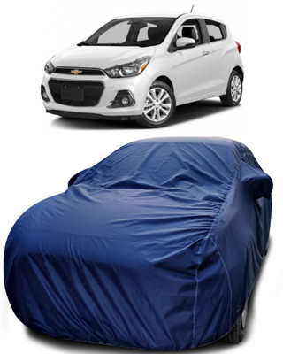 APNEK Car Cover For Chevrolet Spark (With Mirror Pockets)(Blue)