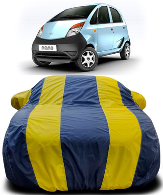 Yuniek Car Cover For Tata Nano (With Mirror Pockets)(Blue, Yellow)