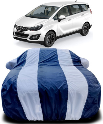 APNEK Car Cover For Mahindra Marazzo (With Mirror Pockets)(Blue, White)