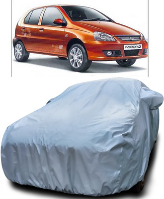 APNEK Car Cover For Tata Indica eV2 (With Mirror Pockets)(Silver)