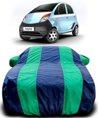 APNEK Car Cover For Tata Nano (With Mirror Pockets)(Blue, Green)