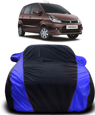 APNEK Car Cover For Maruti Suzuki Zen Estilo (With Mirror Pockets)(Black, Blue)