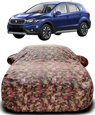 Yuniek Car Cover For Maruti Suzuki S-Cross (With Mirror Pockets)(Green, Red)