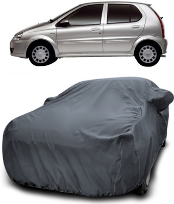 APNEK Car Cover For Tata Indica V2 (With Mirror Pockets)(Grey)