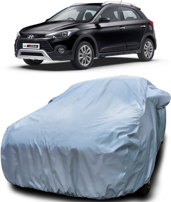NUMBOR ONE Car Cover For Hyundai i20 Active (With Mirror Pockets)(Silver)