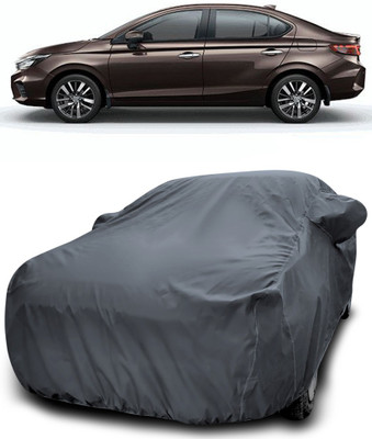 APNEK Car Cover For Honda City ZX (With Mirror Pockets)(Grey)