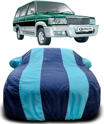 APNEK Car Cover For Toyota Qualis (With Mirror Pockets)(Blue, Blue)