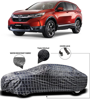 Gavya Car Cover For Honda CR-V (With Mirror Pockets)(White, Black)