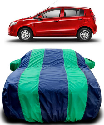 Gavya Car Cover For Chevrolet Sail U-VA (With Mirror Pockets)(Blue, Green)