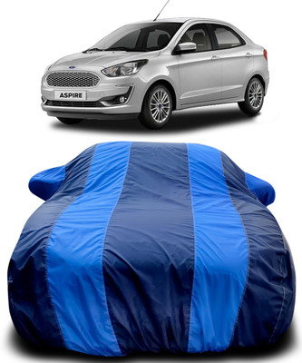 MoTRoX Car Cover For Ford Aspire (With Mirror Pockets)(Blue, Blue)