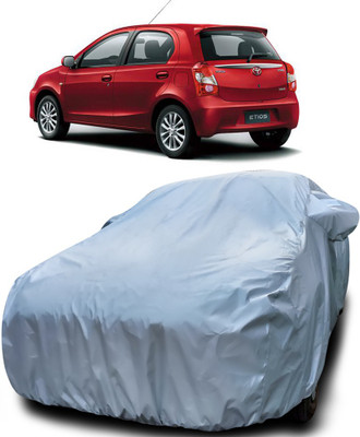 APNEK Car Cover For Toyota Etios Liva (With Mirror Pockets)(Silver)