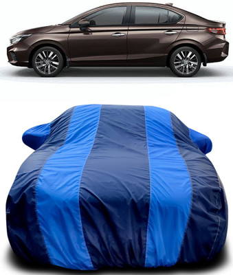 Gavya Car Cover For Honda City ZX (With Mirror Pockets)(Blue, Blue)