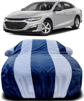 Gavya Car Cover For Chevrolet Cruze (With Mirror Pockets)(Blue, White)
