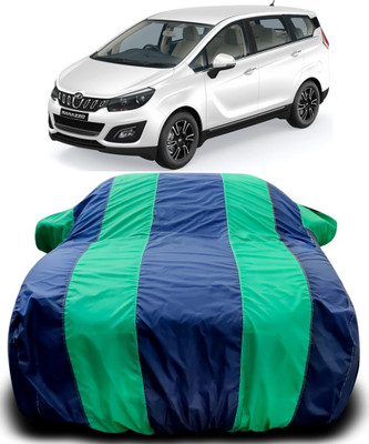 MoTRoX Car Cover For Mahindra Marazzo (With Mirror Pockets)(Blue, Green)