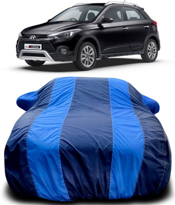 Yuniek Car Cover For Hyundai i20 Active (With Mirror Pockets)(Blue, Blue)
