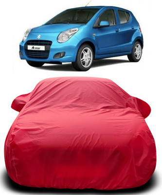 MoTRoX Car Cover For Maruti Suzuki A-Star (With Mirror Pockets)(Red)