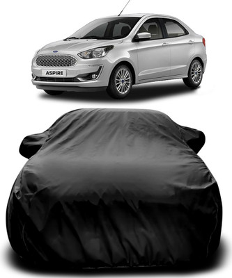 MoTRoX Car Cover For Ford Aspire (With Mirror Pockets)(Black)