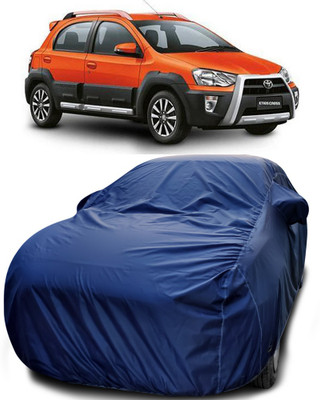 APNEK Car Cover For Toyota Etios Cross (With Mirror Pockets)(Blue)