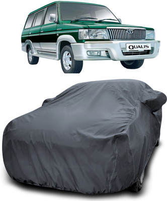 APNEK Car Cover For Toyota Qualis (With Mirror Pockets)(Grey)