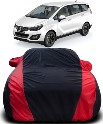 MoTRoX Car Cover For Mahindra Marazzo (With Mirror Pockets)(Black, Red)