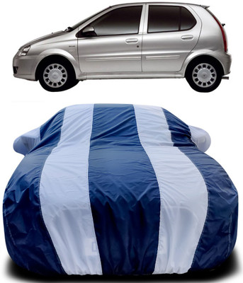 ProRox Car Cover For Tata Indica V2 (With Mirror Pockets)(Blue, White)