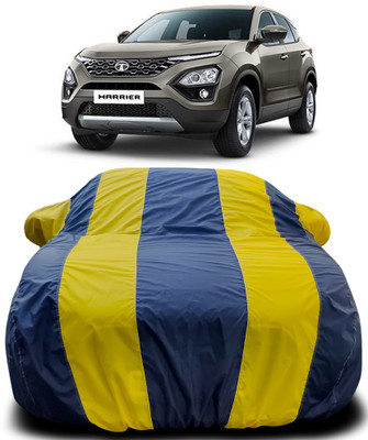 APNEK Car Cover For Tata Harrier (With Mirror Pockets)(Blue, Yellow)