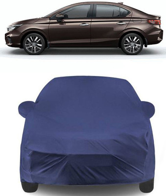MoTRoX Car Cover For Honda City ZX (With Mirror Pockets)(Blue)