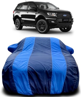 NUMBOR ONE Car Cover For Ford Endeavour (With Mirror Pockets)(Blue, Blue)