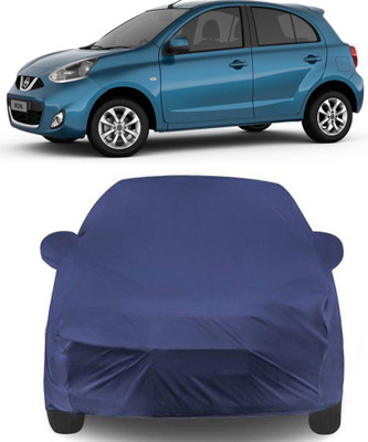 APNEK Car Cover For Nissan Micra (With Mirror Pockets)(Blue)