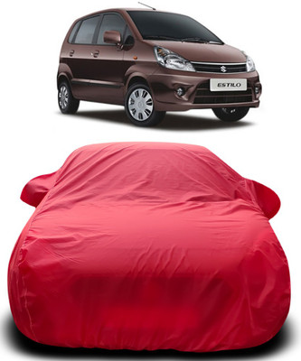 MoTRoX Car Cover For Maruti Suzuki Zen Estilo (With Mirror Pockets)(Red)