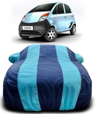 APNEK Car Cover For Tata Nano (With Mirror Pockets)(Blue, Blue)