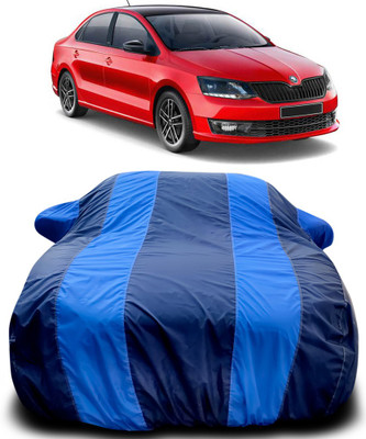 Gavya Car Cover For Skoda Rapid (With Mirror Pockets)(Blue, Blue)