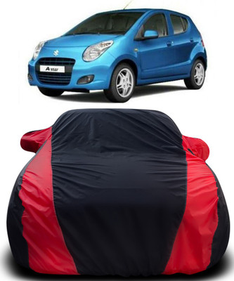 MoTRoX Car Cover For Maruti Suzuki A-Star (With Mirror Pockets)(Black, Red)
