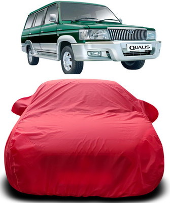 MoTRoX Car Cover For Toyota Qualis (With Mirror Pockets)(Red)