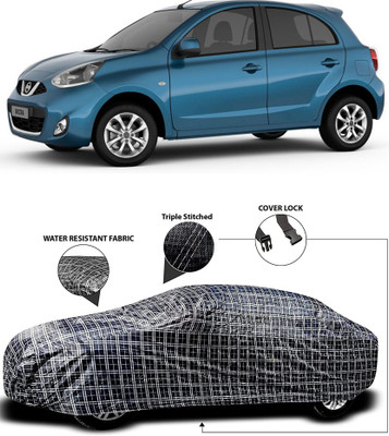 APNEK Car Cover For Nissan Micra(White, Black)