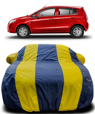 Gavya Car Cover For Chevrolet Sail U-VA (With Mirror Pockets)(Blue, Yellow)