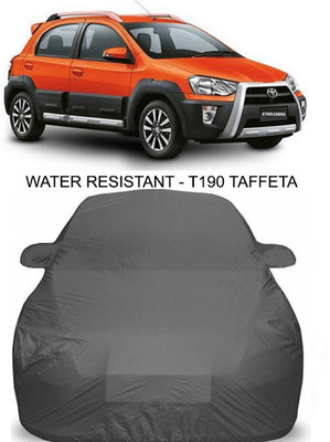 APNEK Car Cover For Toyota Etios Cross (With Mirror Pockets)(Grey)