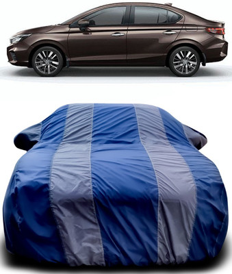 Gavya Car Cover For Honda City ZX (With Mirror Pockets)(Blue, Grey)