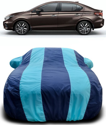 Gavya Car Cover For Honda City ZX (With Mirror Pockets)(Blue)