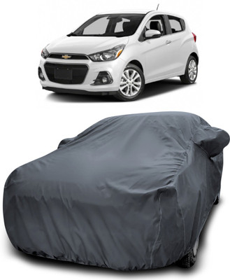 MoTRoX Car Cover For Chevrolet Spark (With Mirror Pockets)(Grey)