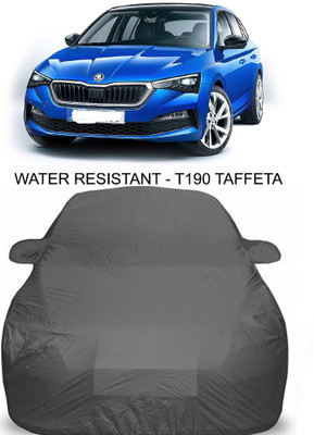 APNEK Car Cover For Skoda Fabia (With Mirror Pockets)(Grey)