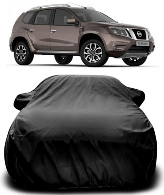 APNEK Car Cover For Nissan Terrano (With Mirror Pockets)(Black)